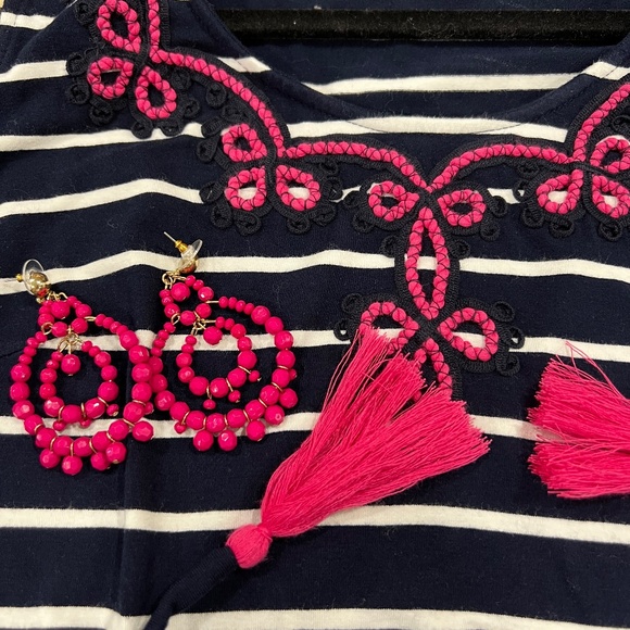 **With BONUS**Talbots Blue/White Striped Sleeveless Maxi Dress MP! Gently used! - Picture 15 of 16